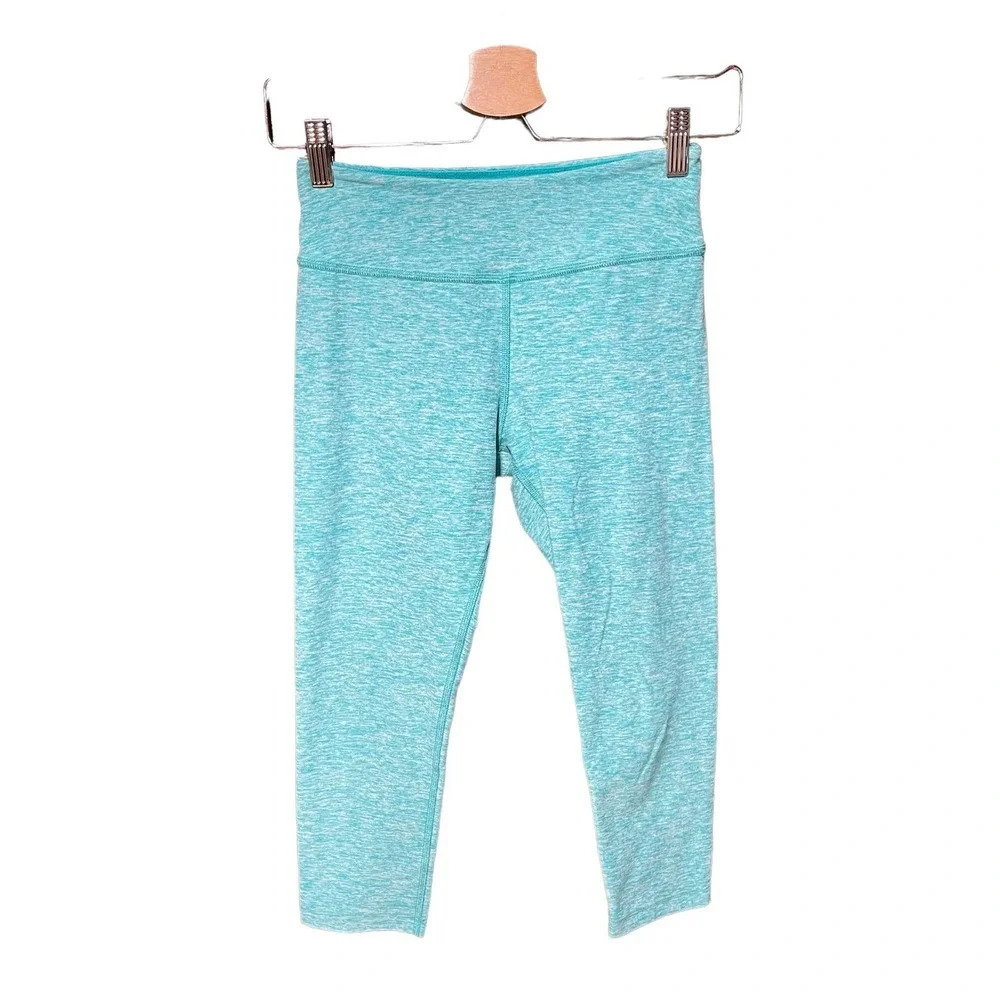Beyond Yoga Spacedye Crop Leggings Teal Blue Size Small
